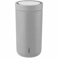 Rabatt ???? Stelton To Go Click Stahl 675 Thermobecher - 200 Ml - Matt Light Grey ????