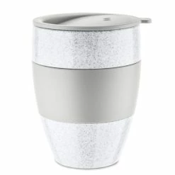 Brandneu ???? Koziol AROMA TO GO 2.0 Thermobecher - 400 Ml - Organik Grey ????