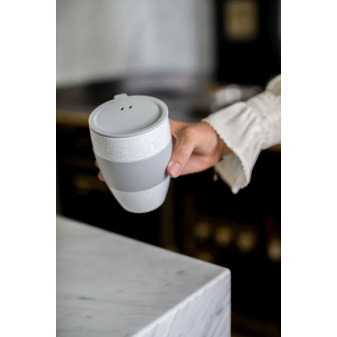 Brandneu ???? Koziol AROMA TO GO 2.0 Thermobecher - 400 Ml - Organik Grey ???? 3 Brandneu ???? Koziol AROMA TO GO 2.0 Thermobecher - 400 Ml - Organik Grey ???? – Bild 3