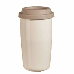 Billig ???? ASA CUP & GO Thermobecher XL - Ø 8,5 Cm - H 14,5 Cm - 350 Ml - Creme-braun ????