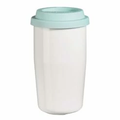 Angebote ???? ASA CUP & GO Thermobecher XL - Ø 8,5 Cm - H 14,5 Cm - 350 Ml - Weiß-türkis ????