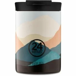 Am billigsten 🎉 24 Bottles Travel Tumbler Basic Isolierbecher Mini - 350 Ml - Mountains 😀
