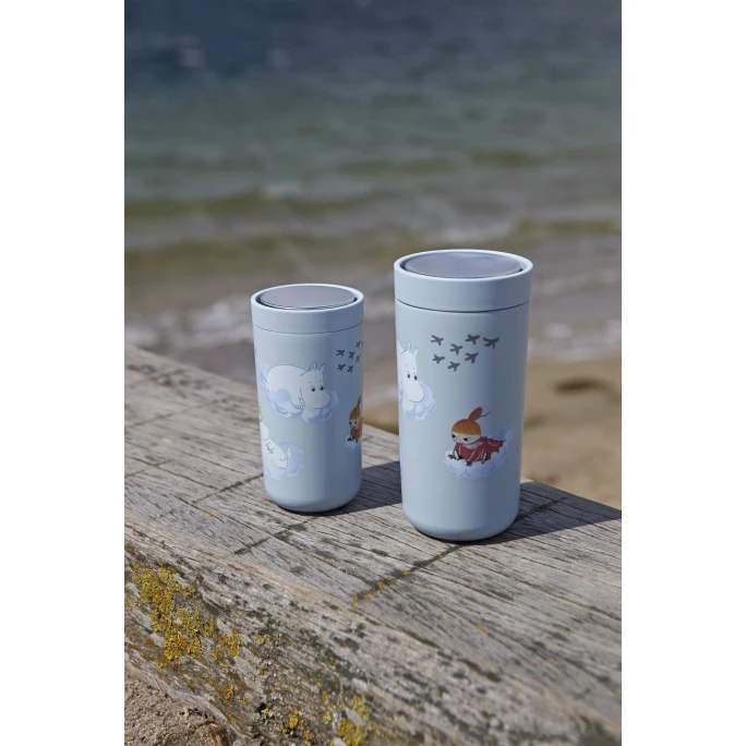 Aktion ???? Stelton Moomin To Go Click Thermobecher Doppelwandig - 200 Ml - Soft Cloud ⌛ 2 Aktion ???? Stelton Moomin To Go Click Thermobecher Doppelwandig - 200 Ml - Soft Cloud ⌛ – Bild 2