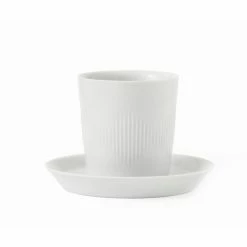 Coupon ???? Lyngby Porcelaen Lyngby Porcelæn Thermodan Thermobecher Mit Untertasse - 120 Ml - Weiss ????