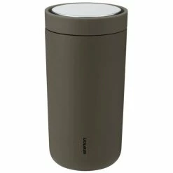 Bester Verkauf ???? Stelton To Go Click Stahl 675 Thermobecher - 200 Ml - Soft Bark ????