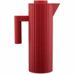 Bestes Angebot ❤️ Alessi Plissé Isolierkanne - 20x11x32 Cm - Rot ????