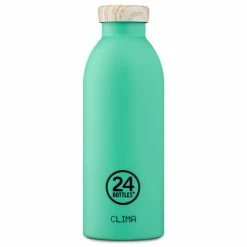Brandneu ???? 24 Bottles Clima Bottle Wood Isolier-Trinkflasche - 500 Ml - Mint ????