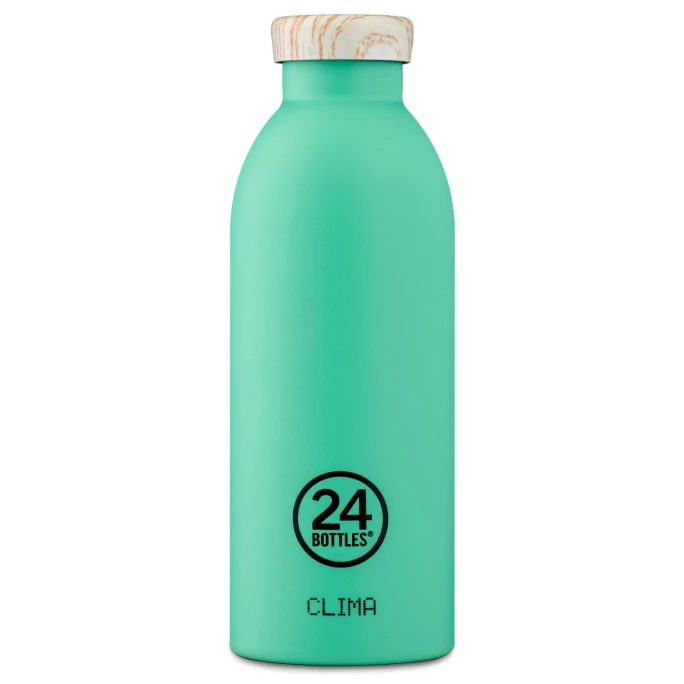 Brandneu ???? 24 Bottles Clima Bottle Wood Isolier-Trinkflasche - 500 Ml - Mint ???? 1 Brandneu ???? 24 Bottles Clima Bottle Wood Isolier-Trinkflasche - 500 Ml - Mint ????