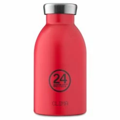 Brandneu ???? 24 Bottles Clima Bottle Chromatic Isolier-Trinkflasche Mini - 330 Ml - Hot Red ????