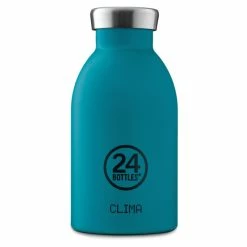 Coupon ???? 24 Bottles Clima Bottle Earth Isolier-Trinkflasche Mini - 330 Ml - Stone Atlantic Bay ????