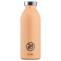 Großhandel ???? 24 Bottles Clima Bottle Pastel Isolier-Trinkflasche - 500 Ml - Peach Orange ✨