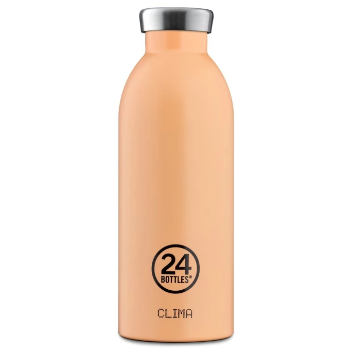 Großhandel ???? 24 Bottles Clima Bottle Pastel Isolier-Trinkflasche - 500 Ml - Peach Orange ✨ 1 Großhandel ???? 24 Bottles Clima Bottle Pastel Isolier-Trinkflasche - 500 Ml - Peach Orange ✨