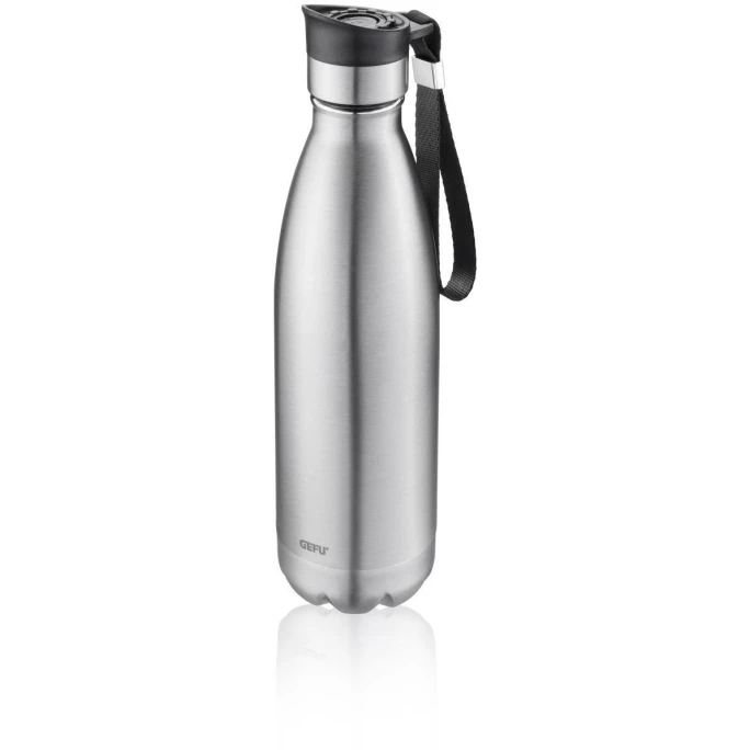 Neu ⭐ GEFU Thermotrinkflasche OLIMPIO - 500 Ml - Silber ???? 1 Neu ⭐ GEFU Thermotrinkflasche OLIMPIO - 500 Ml - Silber ????