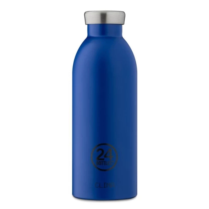Auslauf ???? 24 Bottles Clima Bottle Isolier-Trinkflasche - 500 Ml - Gold Blau ???? 1 Auslauf ???? 24 Bottles Clima Bottle Isolier-Trinkflasche - 500 Ml - Gold Blau ????