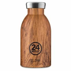 Top 10 ???? 24 Bottles Clima Bottle Wood Collection Isolier-Trinkflasche Mini - 330 Ml - Sequoia Wood ????
