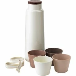 Alternative view of Coupon ???? RIG-TIG By Stelton PICNIC Isolierflasche Mit 4 Bechern - 5er-Set: Flasche 1000 Ml + 4 Becher 150 Ml - Blossom ⭐