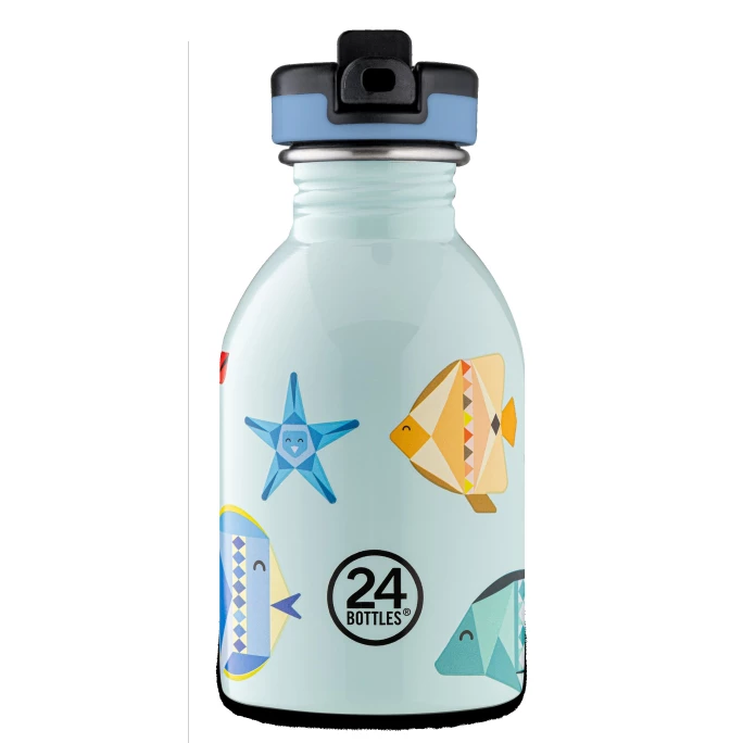 Billig ???? 24 Bottles Kids Bottle Sea Friends Trinkflasche - 250 Ml - Blue ⌛ 1 Billig ???? 24 Bottles Kids Bottle Sea Friends Trinkflasche - 250 Ml - Blue ⌛