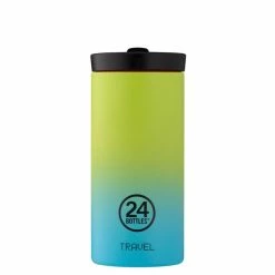 Am billigsten 👏 24 Bottles Travel Sport Tumbler Atlas Trinkbecher - 600 Ml - Yellow-blue ❤️