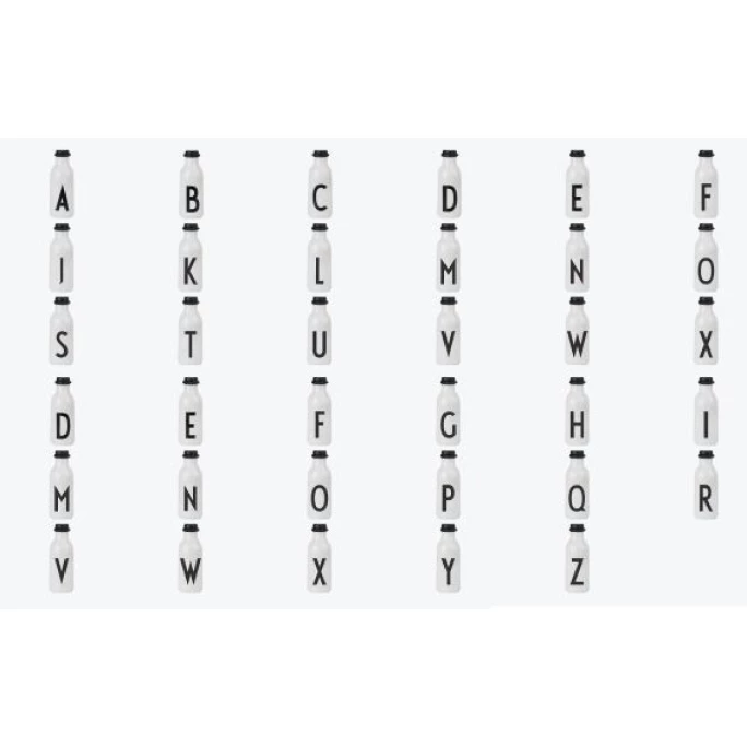 Bester Verkauf ???? Design Letters - The Classic Collection Trinkflasche - 0,5 Liter - L - Weiß ???? 3 Bester Verkauf ???? Design Letters - The Classic Collection Trinkflasche - 0,5 Liter - L - Weiß ???? – Bild 3