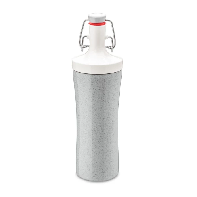 Schlussverkauf ???? Koziol PLOPP TO GO Trinkflasche - 425 Ml - Organic Grey-cotton White ???? 1 Schlussverkauf ???? Koziol PLOPP TO GO Trinkflasche - 425 Ml - Organic Grey-cotton White ????