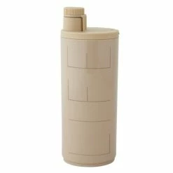 Bestpreis ???? Design Letters TO GO Travel Sportflasche - 500 Ml, 7,3x7,3x19,7 Cm - Ø 7,3 Cm - Beige ✔️