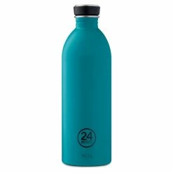 Auslauf 😉 24 Bottles Urban Bottle Earth Trinkflasche - 1 Liter - Stone Atlantic Bay 👍
