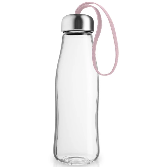 Schlussverkauf ???? Eva Solo Glass Glastrinkflasche - 500 Ml - Höhe 22 Cm, Ø 7 Cm - Rose Quartz ???? 1 Schlussverkauf ???? Eva Solo Glass Glastrinkflasche - 500 Ml - Höhe 22 Cm, Ø 7 Cm - Rose Quartz ????