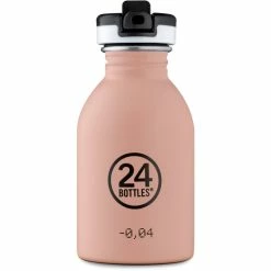 Neu ✨ 24 Bottles Kids Bottle Sport Lid Trinkflasche - 250 Ml - Dusty Pink ????