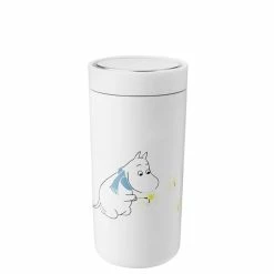 Auslauf ???? Stelton To-Go Click Moomin Thermobecher - 400 Ml - Dark Steel - Frost ❤️