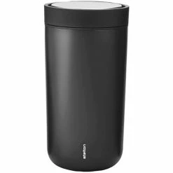 Budget ???? Stelton To Go Click Stahl 675 Thermobecher - 200 Ml - Black/metallic ⭐