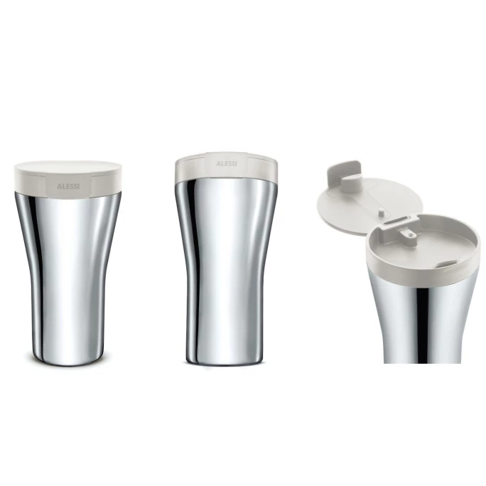 Angebote ???? Alessi CAFFA Thermobecher - 400 Ml - Weiß ???? 2 Angebote ???? Alessi CAFFA Thermobecher - 400 Ml - Weiß ???? – Bild 2